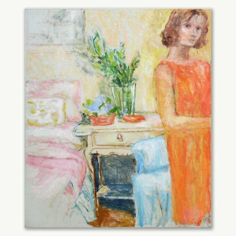 Portrait Painting Jean Hannon - Self Portrait