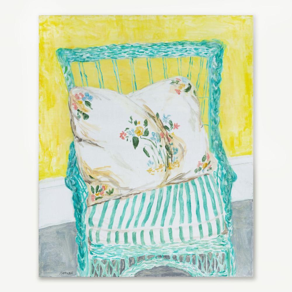 Green Wicker Chair - Print de Jean Hannon