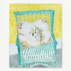 Green Wicker Chair