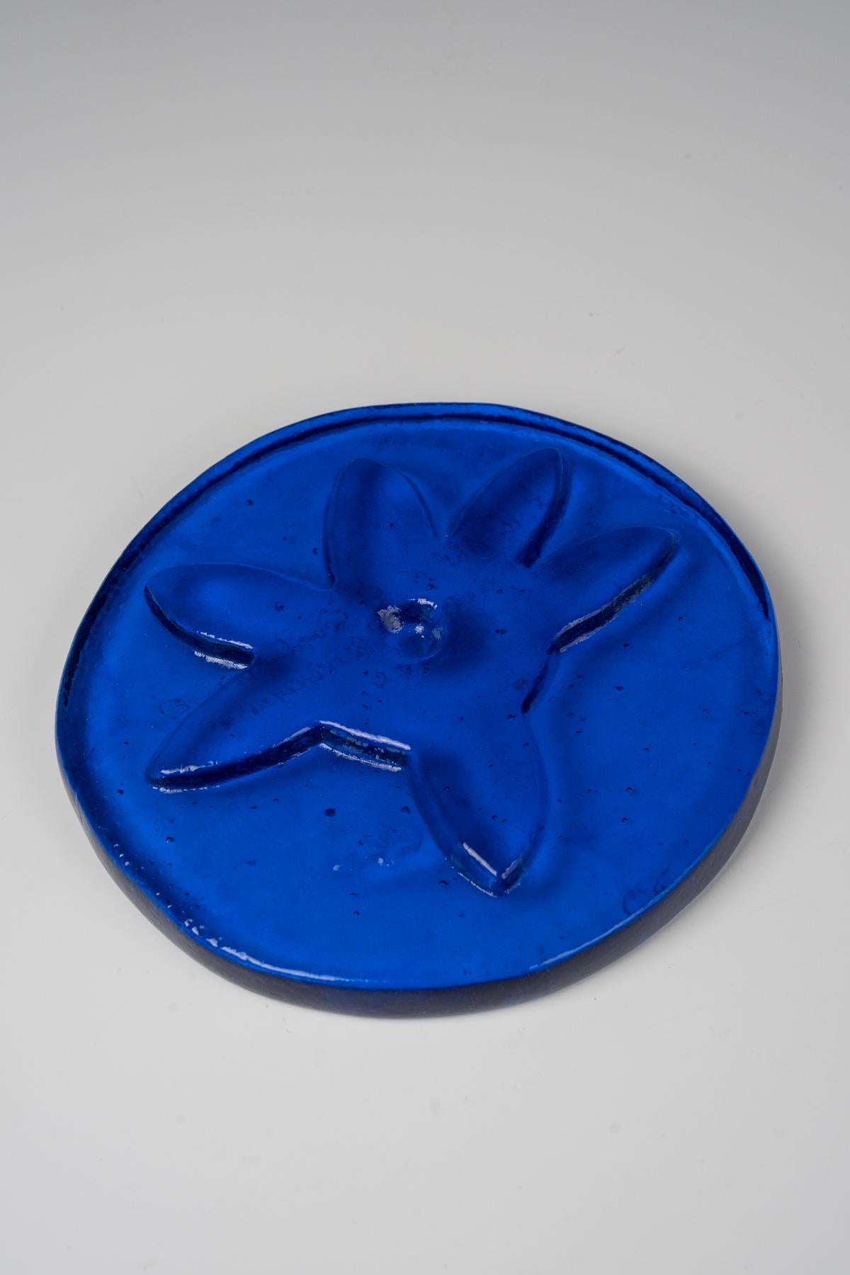 Jean Hans Arp - Fucina Degli Angeli - Sculptur - disco di vetro Italiano en venta