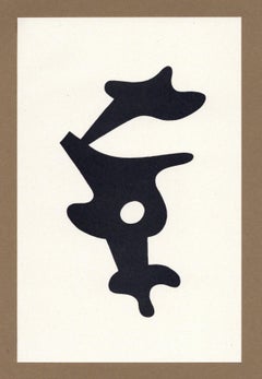 Used (after) Jean Hans Arp - lithograph for Pensieri Poesie Disegni Collages