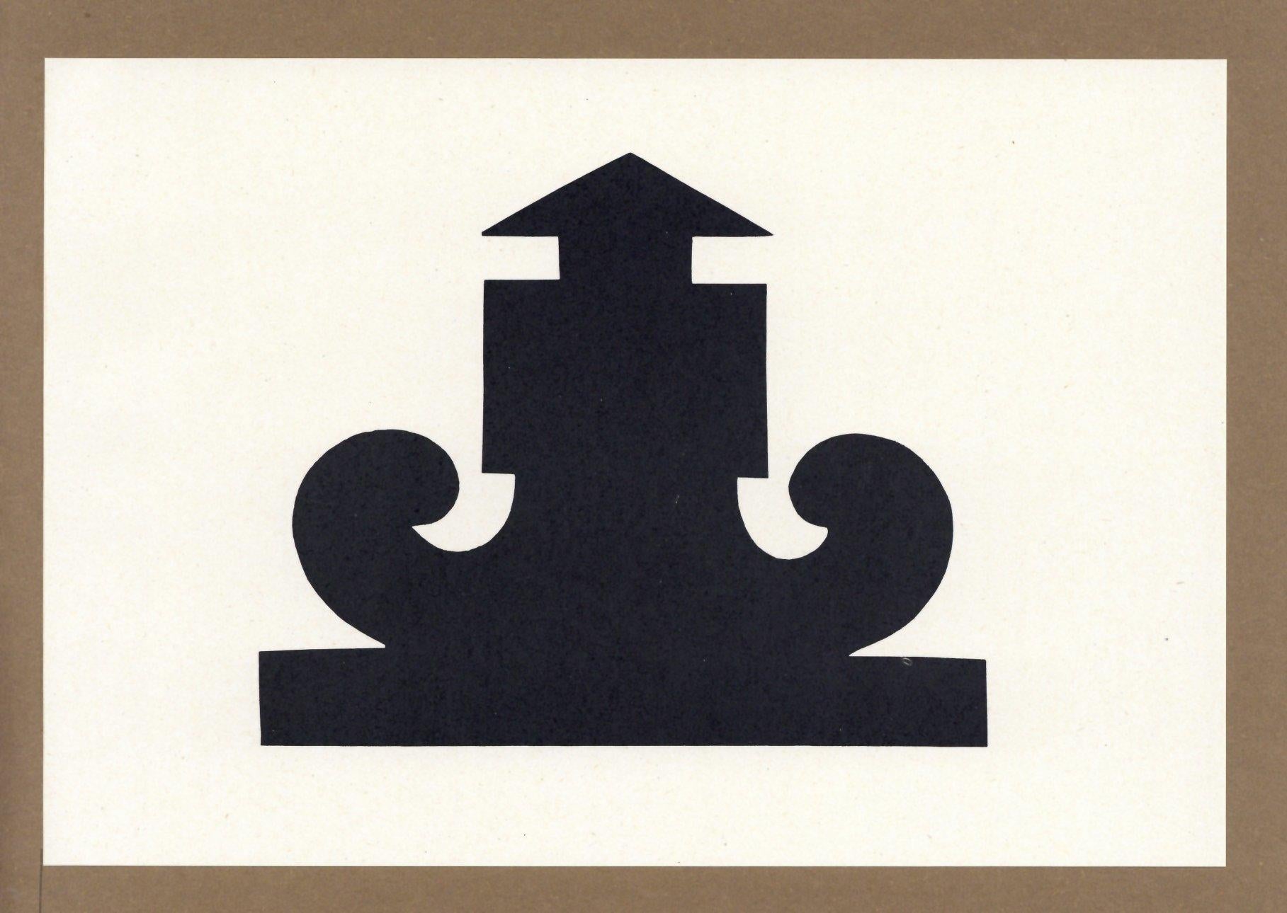 (after) Jean Hans Arp – Lithographie für Pensieri Poesie Disegni Collages – Print von Jean (Hans) Arp