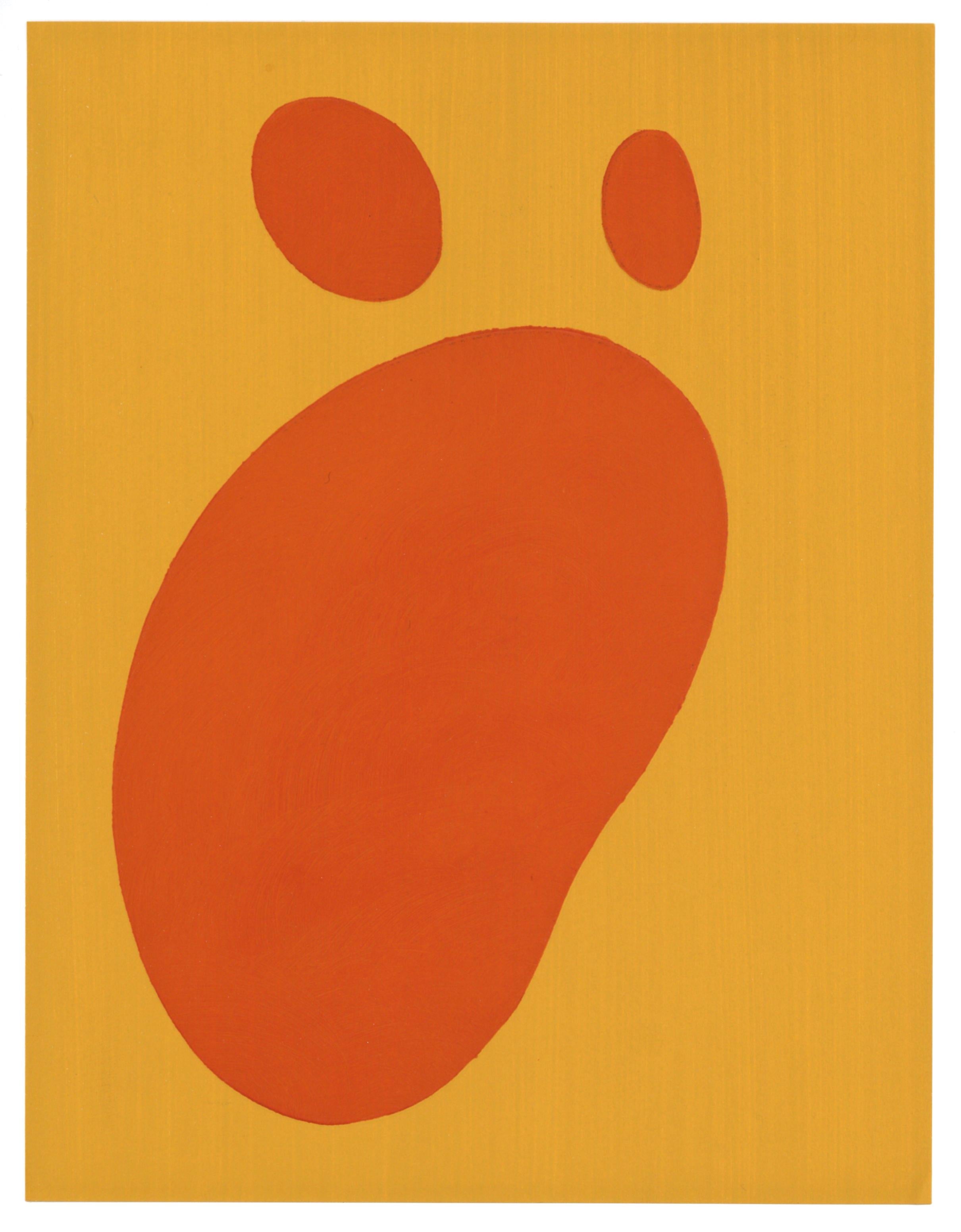 (after) Jean Hans Arp - pochoir with embossing, 1958 - Print by Jean (Hans) Arp