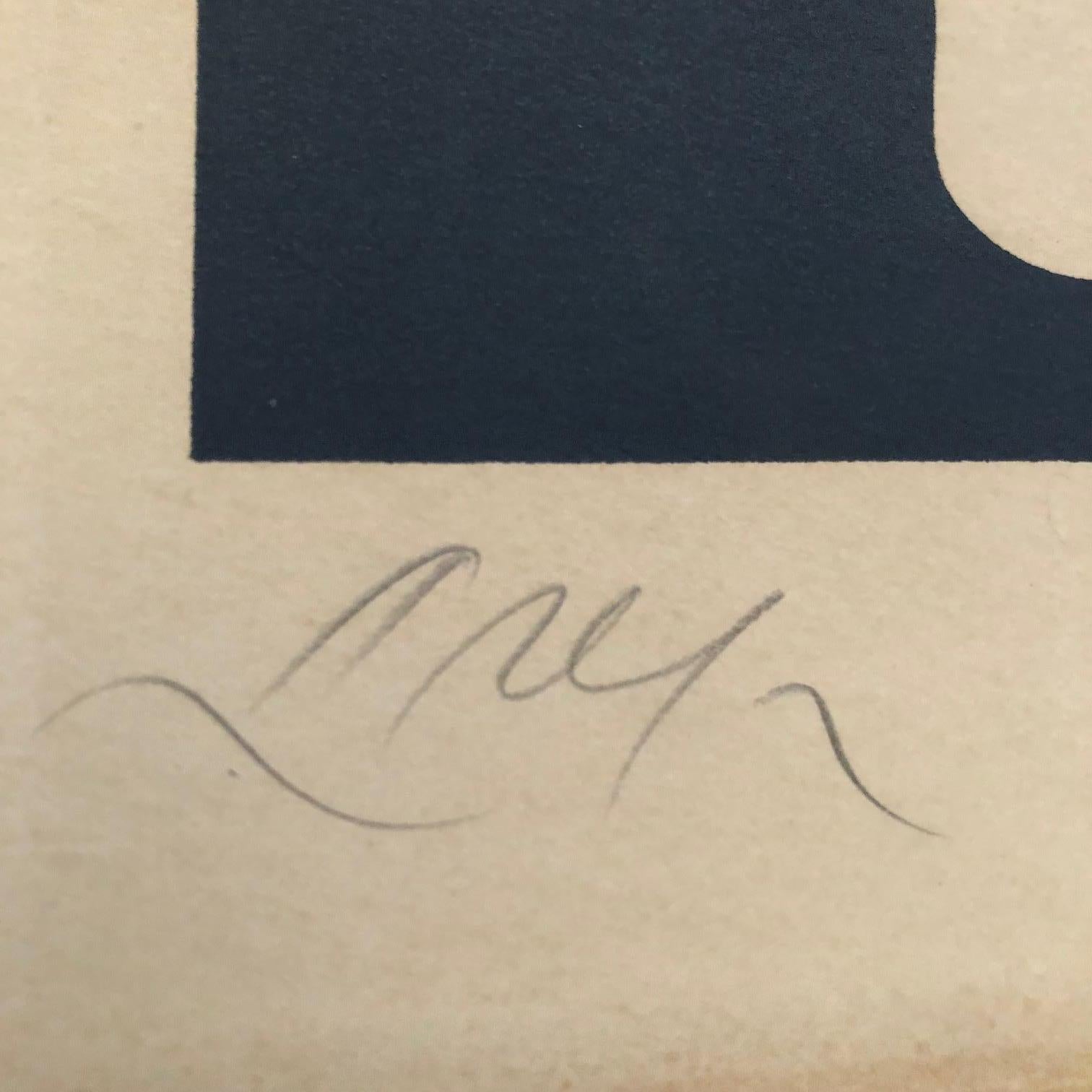 Composition aux cinq formes - Beige Abstract Print by Jean (Hans) Arp