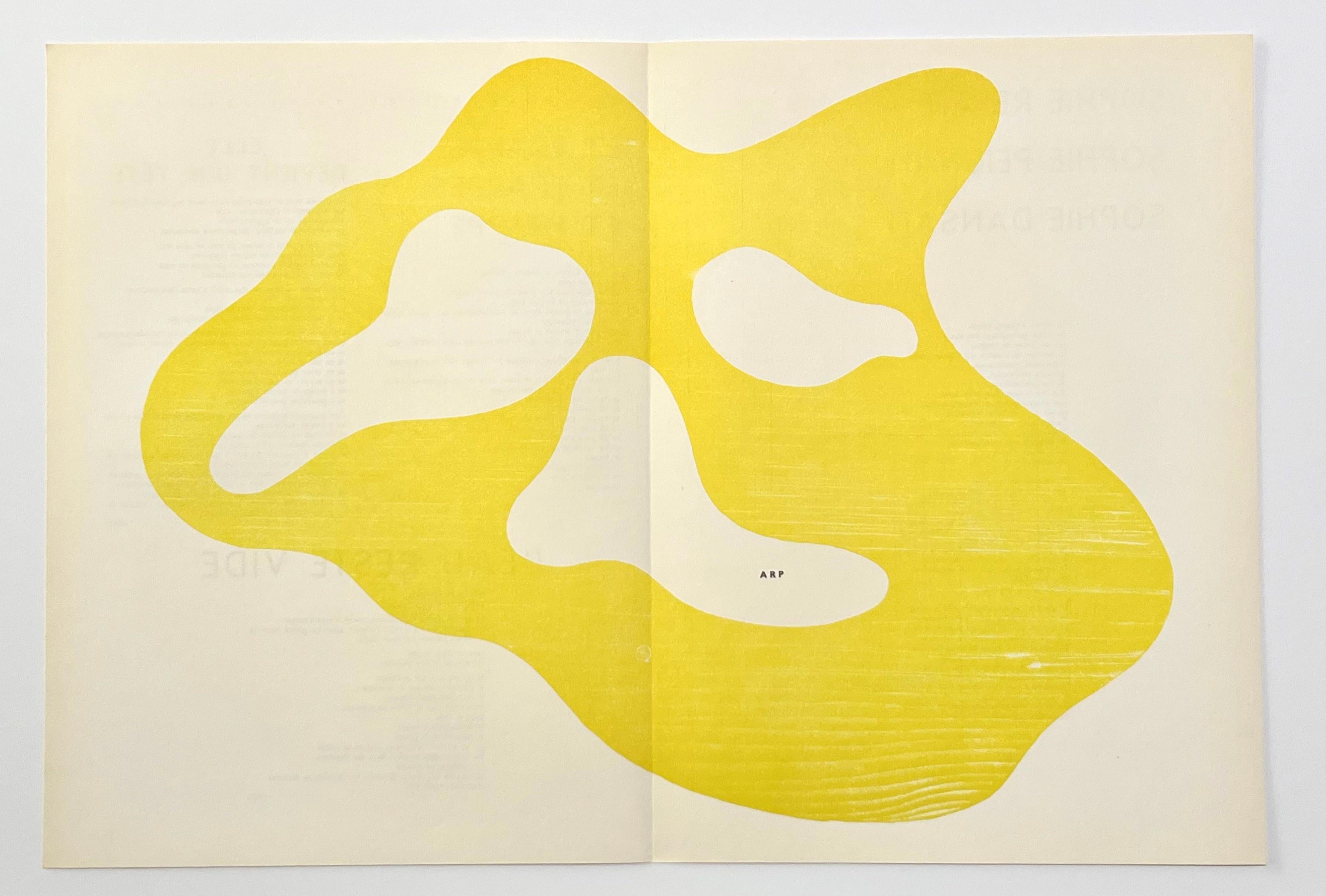 original woodcut - Print by Jean (Hans) Arp