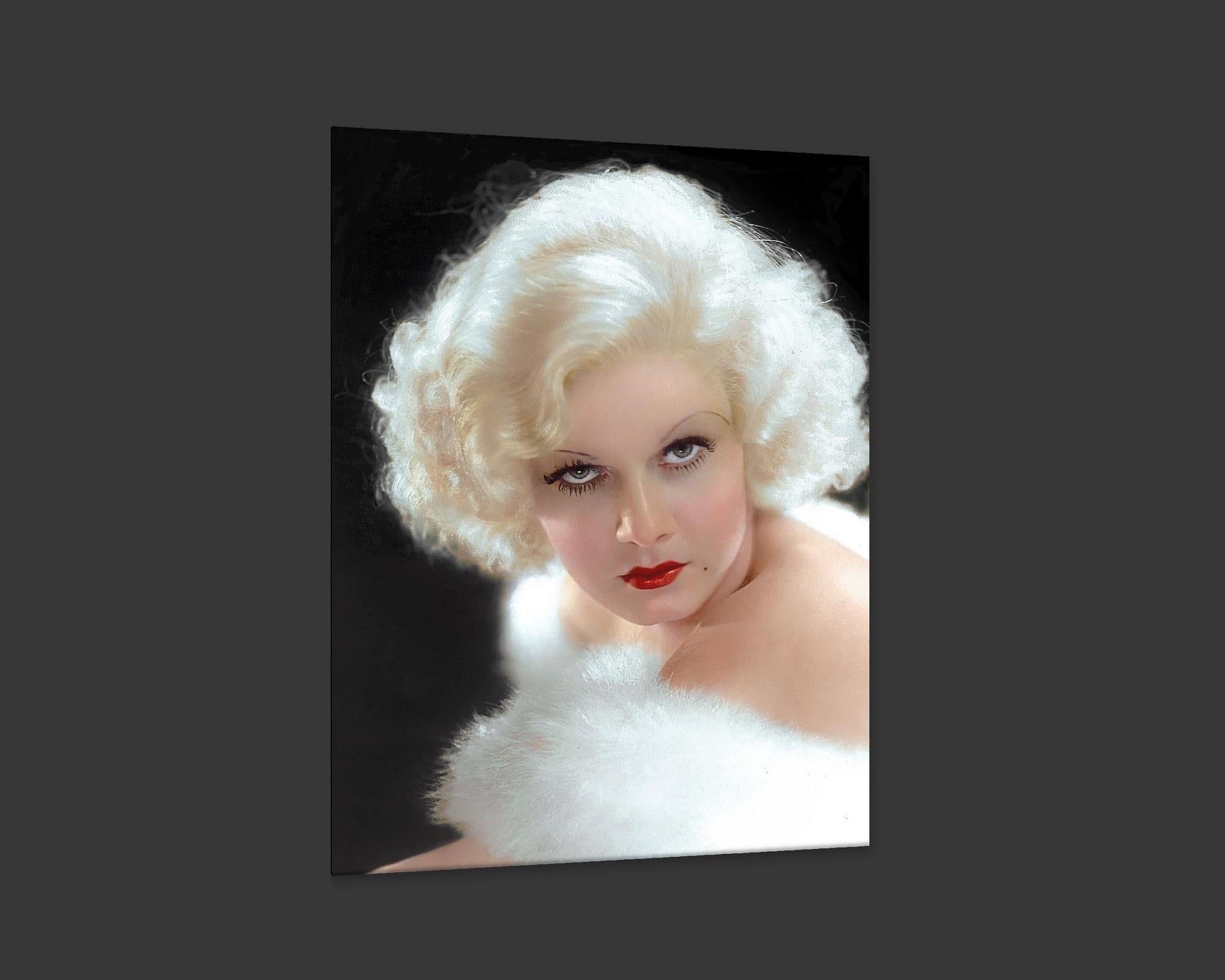 Mid-20th Century Jean Harlow, after Hollywood Regency Portrait by George Hurrell, Art Deco Era For Sale