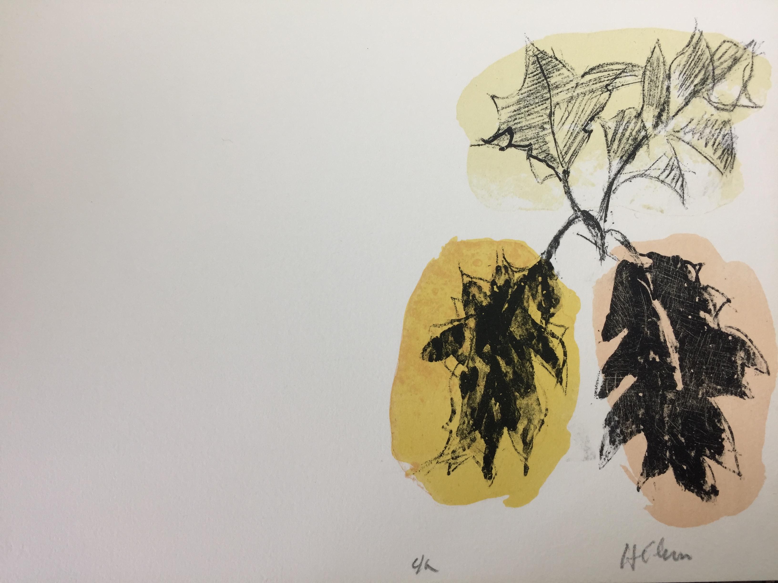 Disegno moderno francese di Jean Hélion - Herbiers - Print Moderno di Jean Helion