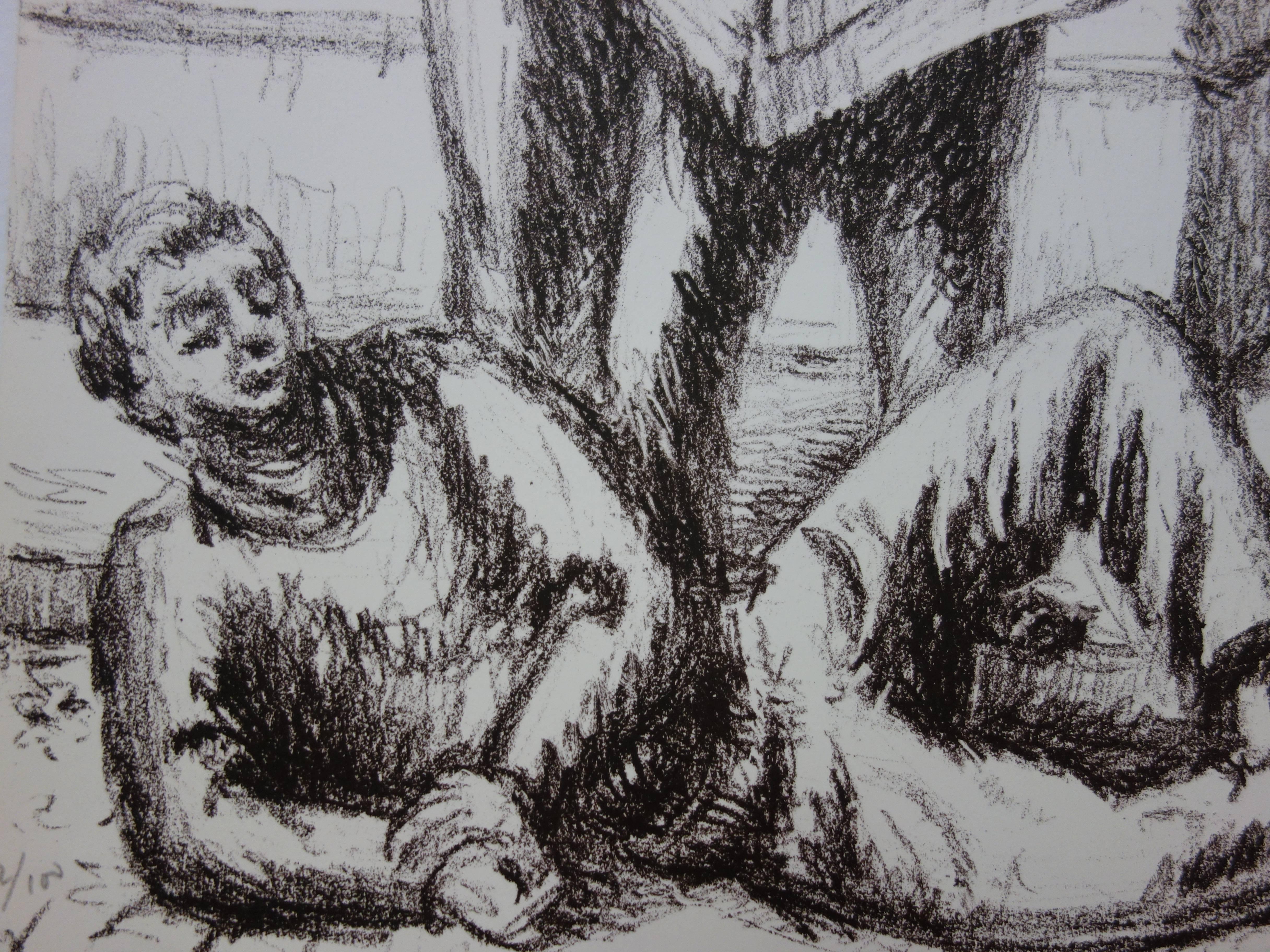 Jean Hélion (1904-1987 )
Lecteurs de la revue

Lithographie originale
Signé à la main et numéroté/ 100
1951
Imprimé sur Vellum
Taille 41 x 32 cm (c. 16 x 12,6