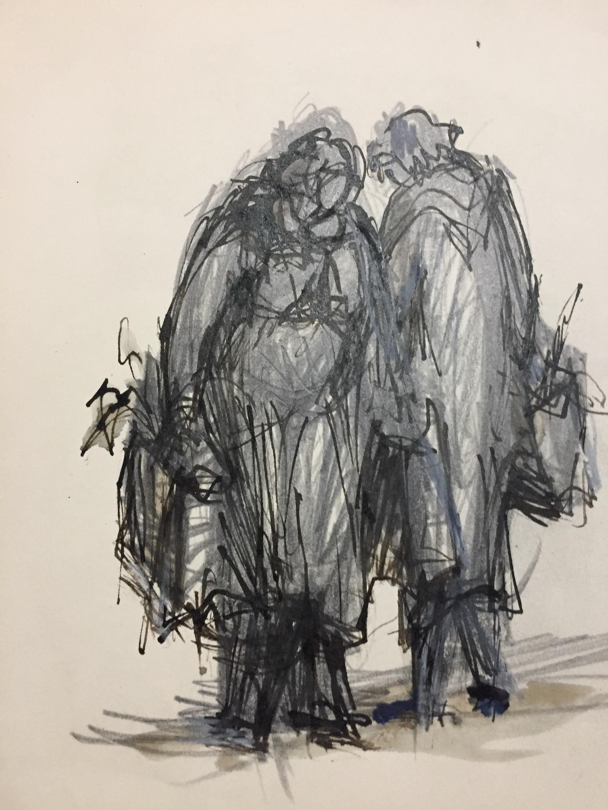 Les Ménagères - Print by Jean Helion