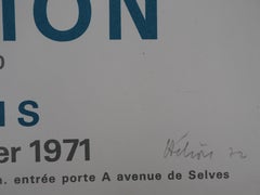 Man with Melon Hat - Original handsigned lithograph
