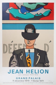 Man with Melon Hat - Original handsigned lithograph