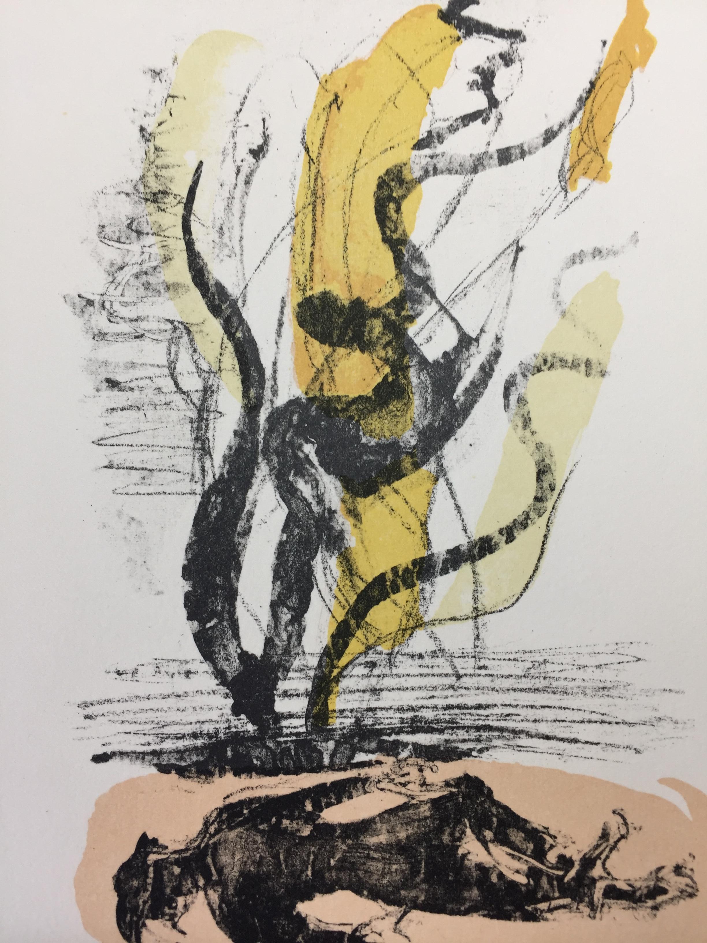 Disegno moderno francese di Jean Hélion - Personaggi in vendita 1