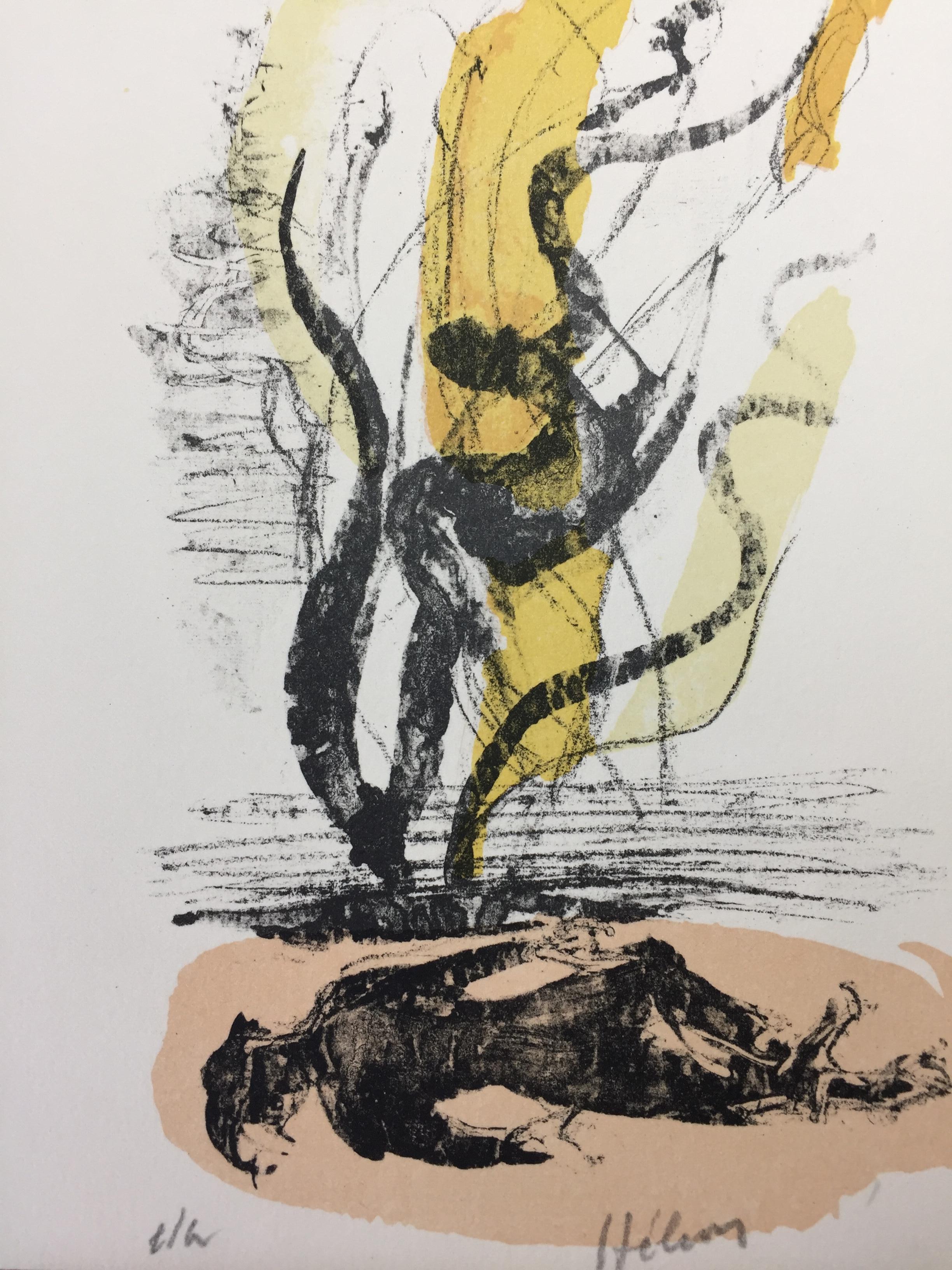 Disegno moderno francese di Jean Hélion - Personaggi in vendita 2