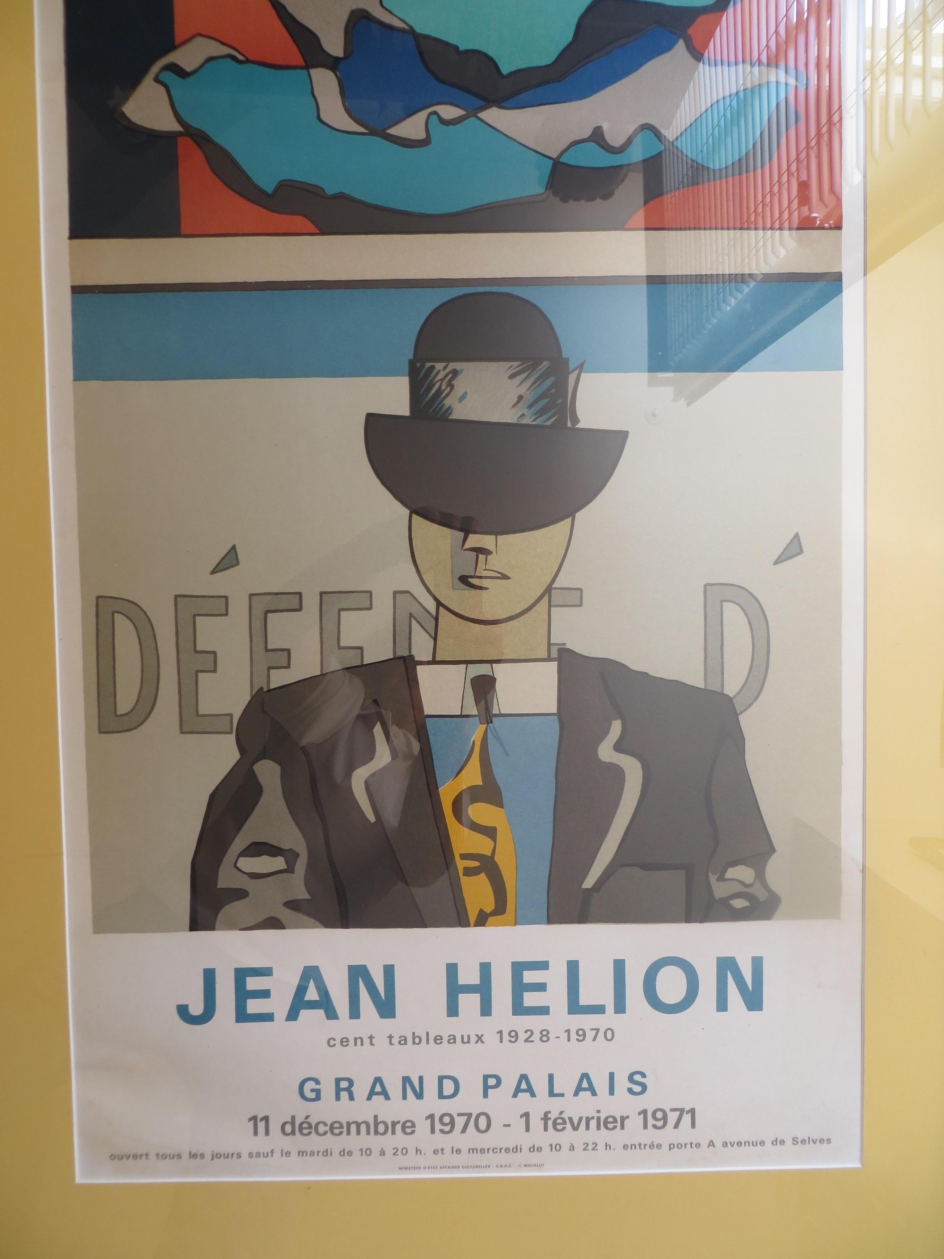 Poster Jean Helion Grand Palais 1970 For Sale 3