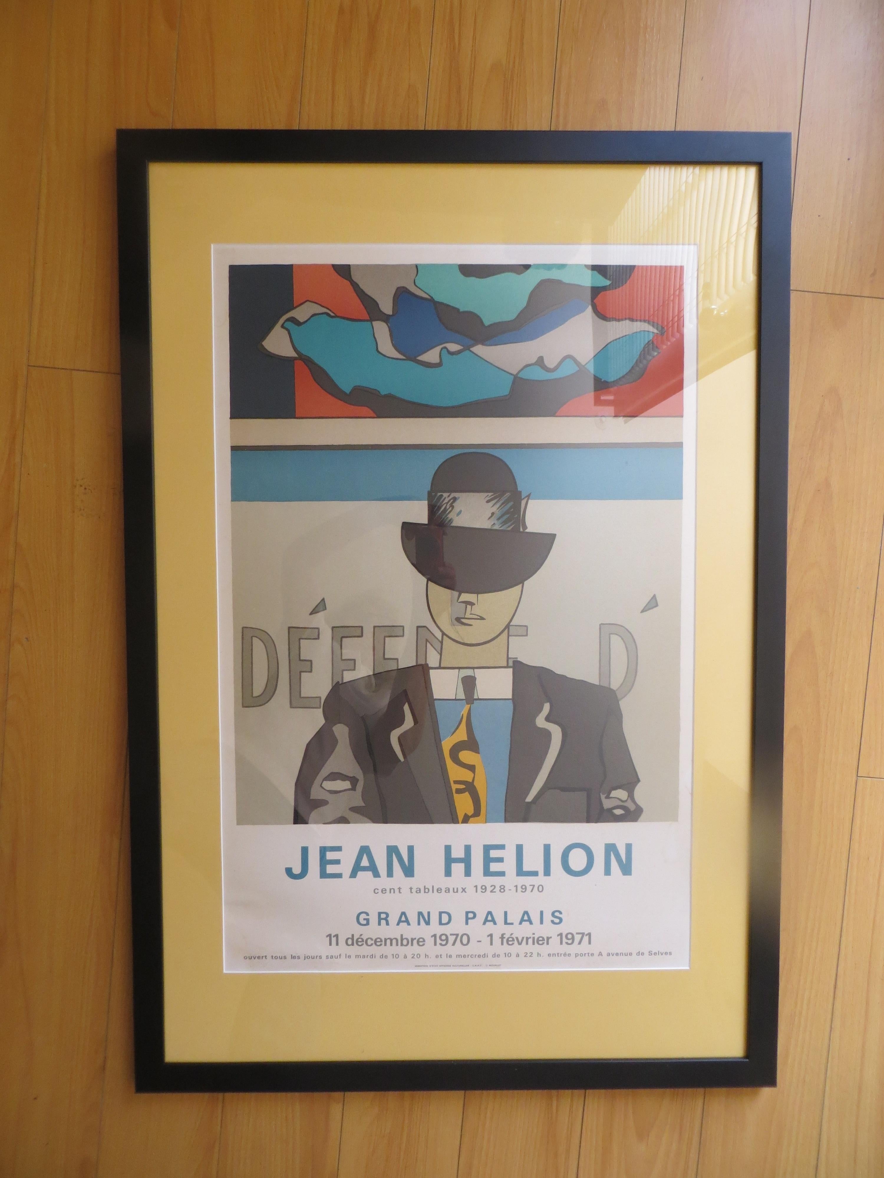 Poster Jean Helion Grand Palais 1970 For Sale 4