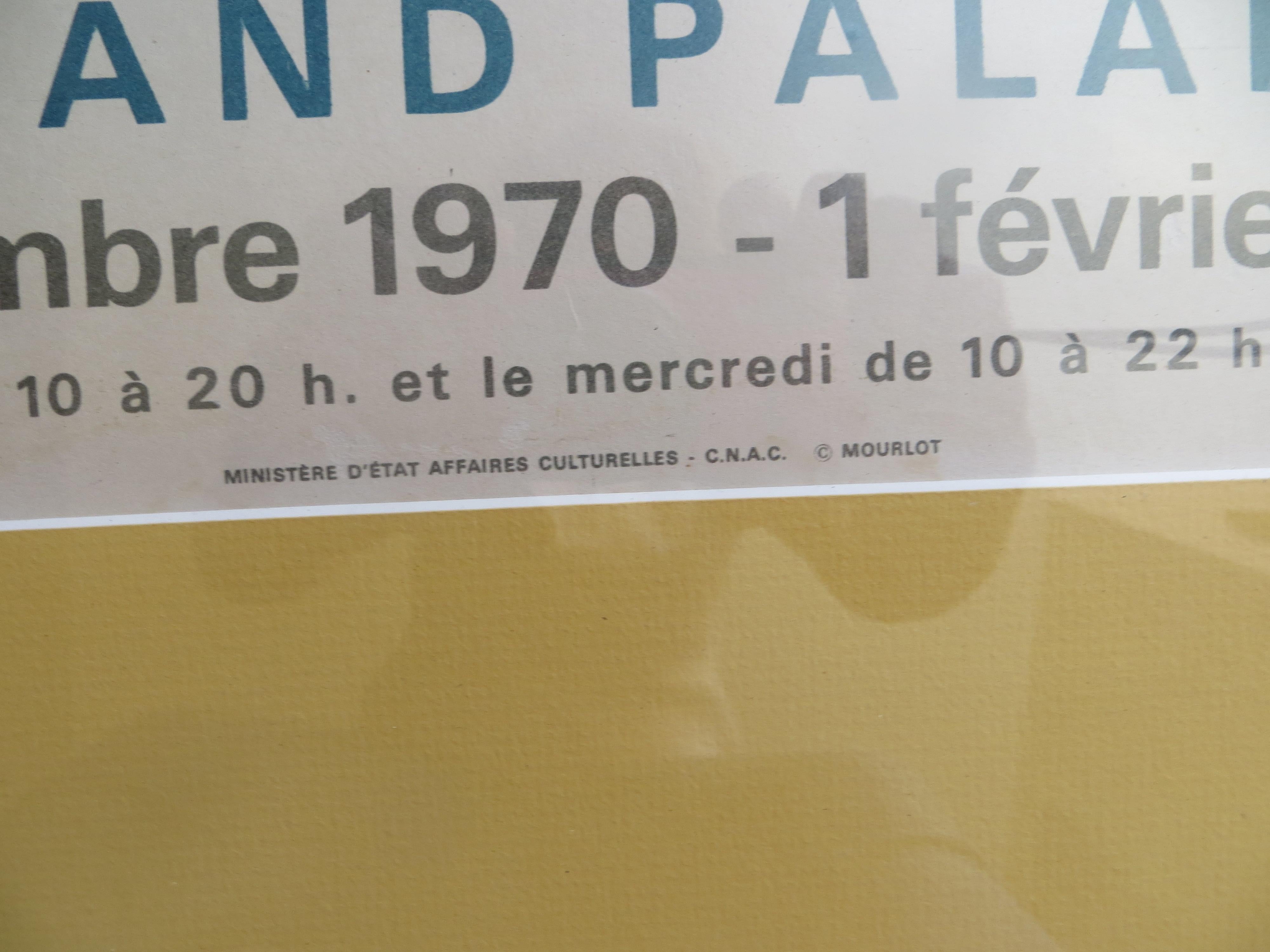 Poster Jean Helion Grand Palais 1970 For Sale 5