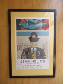 Affiche Jean Helion Grand Palais 1970