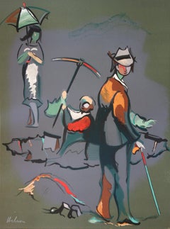 USA : Gold Prospectors - Original handsigned lithograph
