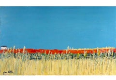 French Semi Abstract Expressionist Color Field Impasto Oil Painting Jean Helleu