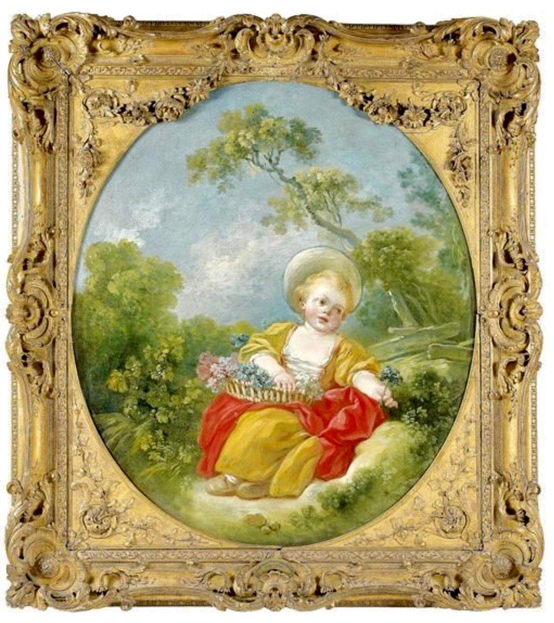 La Petite Jardinière - Painting by Jean-Honoré Fragonard