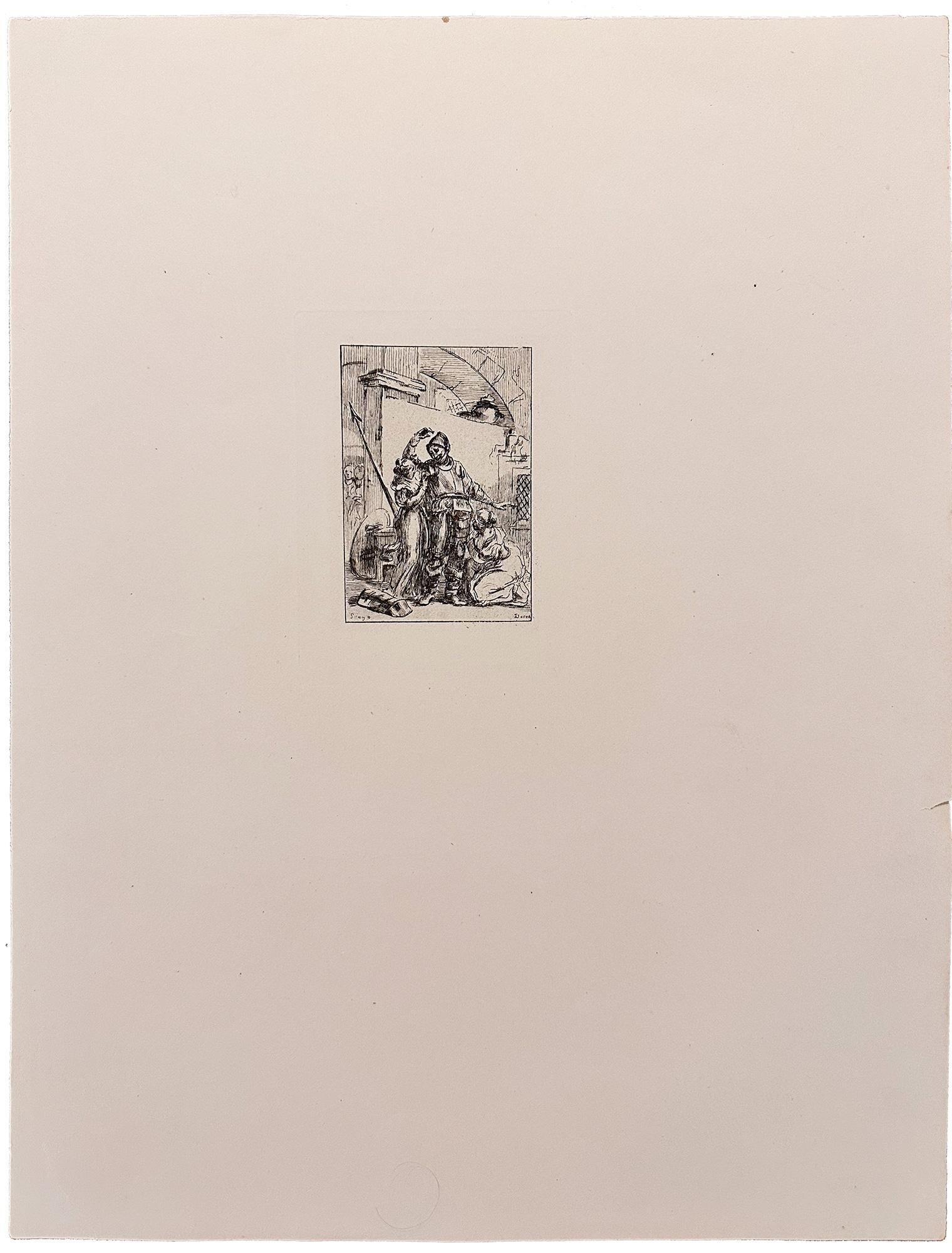 Don Quixote - Print by Jean-Honoré Fragonard