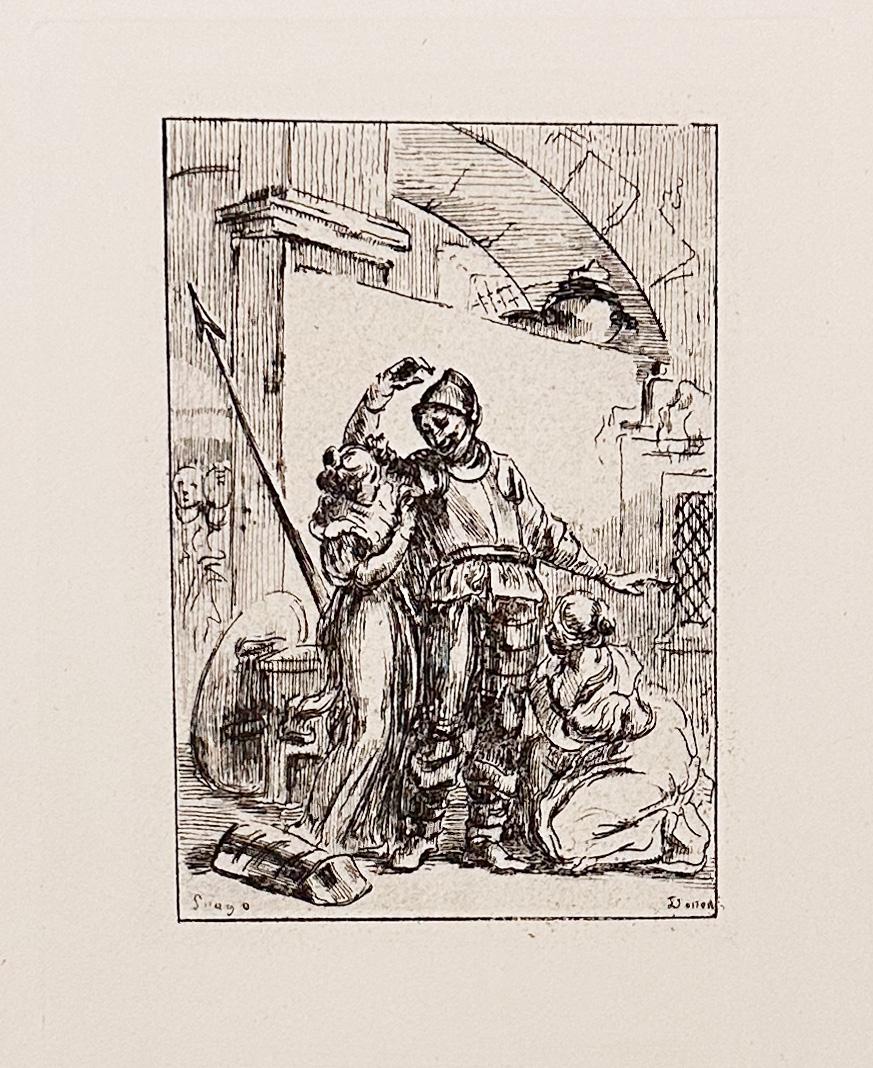 Jean-Honoré Fragonard Figurative Print - Don Quixote