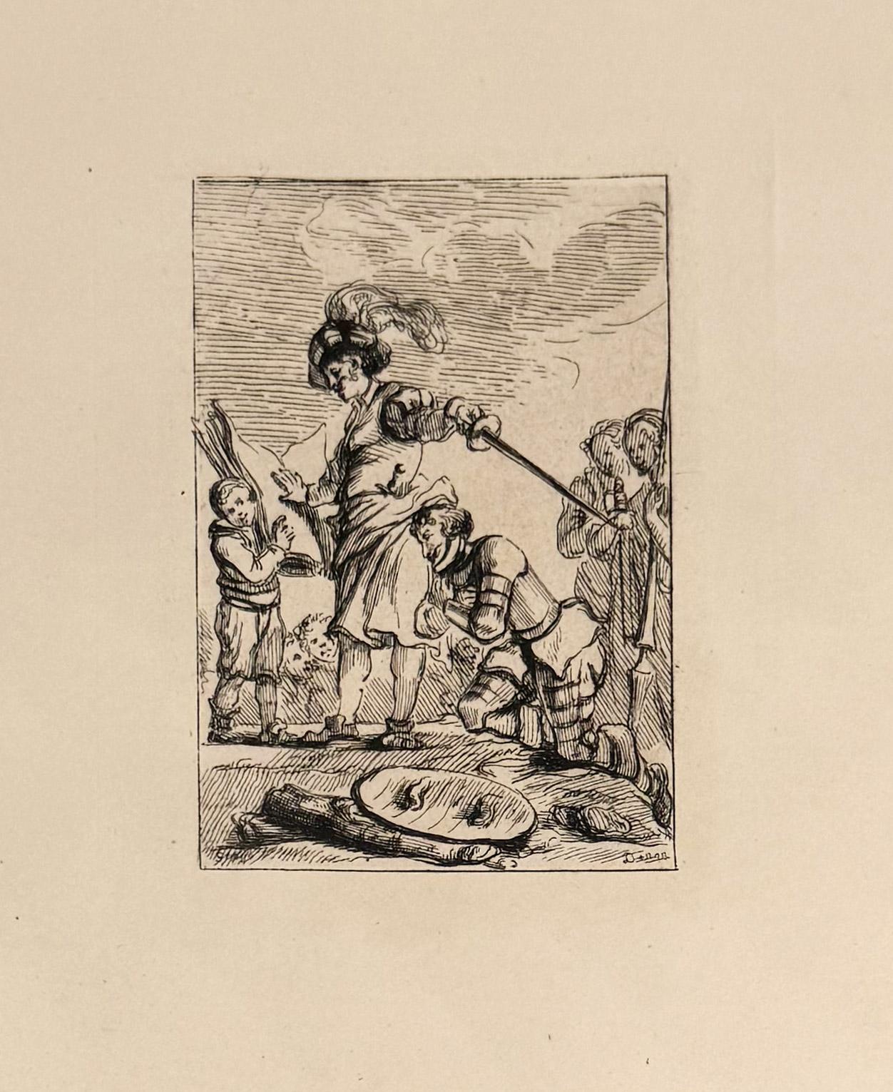 Jean-Honoré Fragonard Figurative Print - Don Quixote