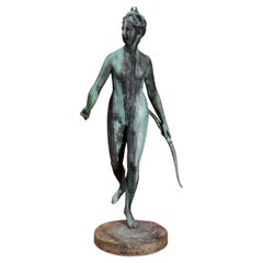 Jean Houdon "Diana" Bronce patinado