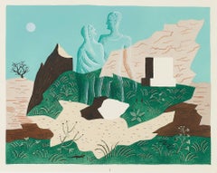 Le Miroir Magique Print, Surrealist, Signed, Circa 1927, Framed