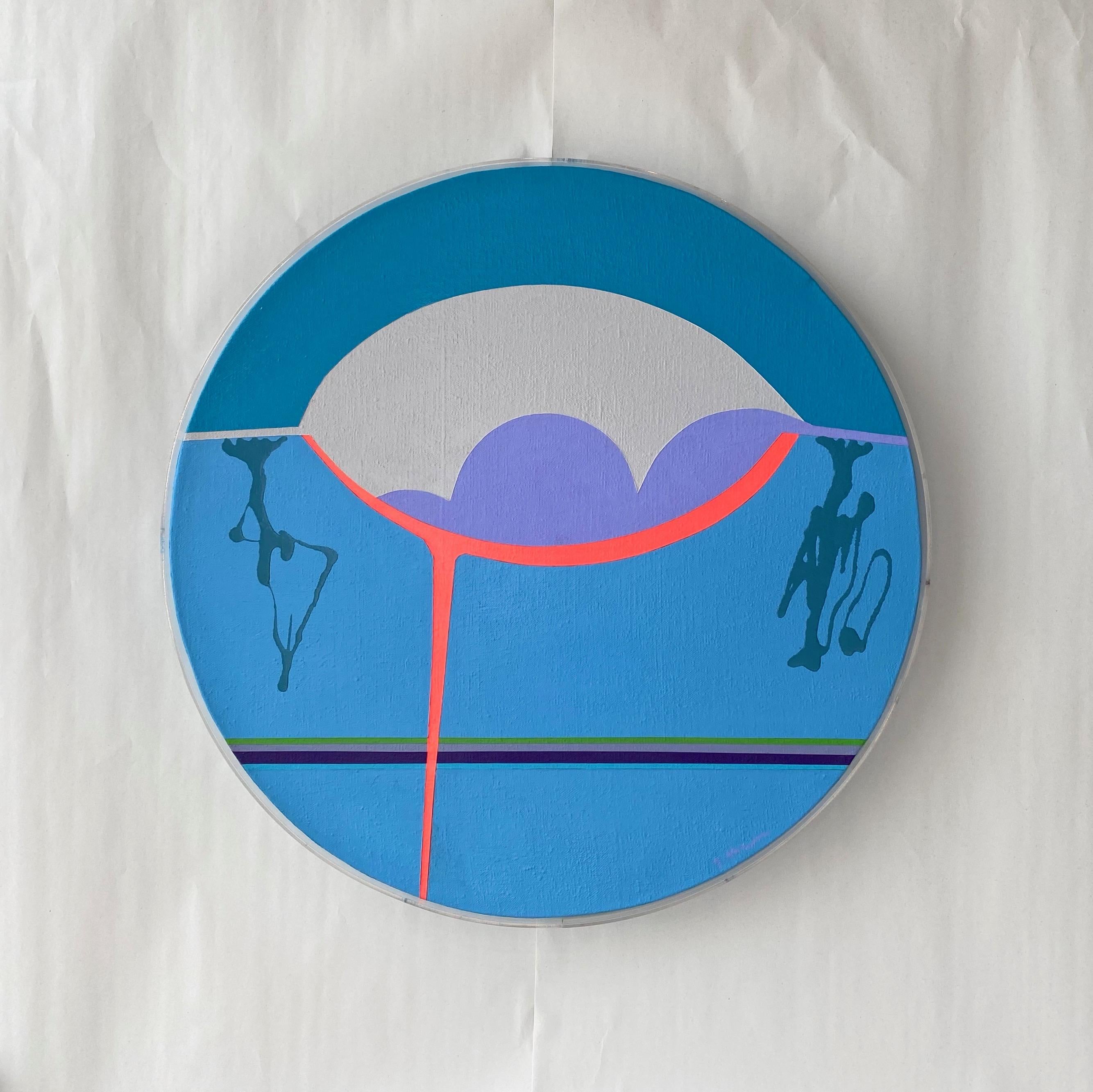 small round painting