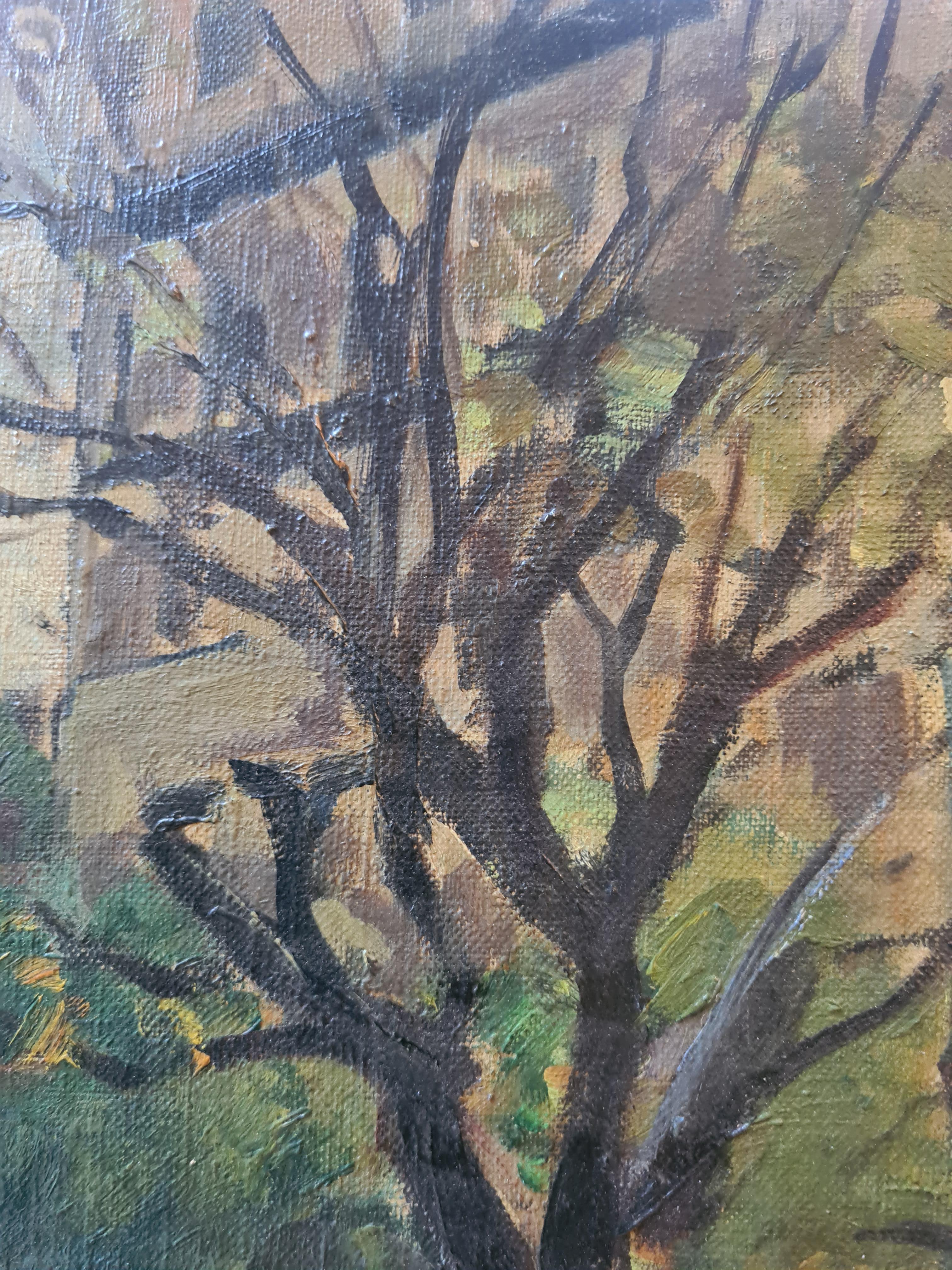 Huile post-impressionniste française Les rues de Paris cercle de Maurice de Vlaminck en vente 2