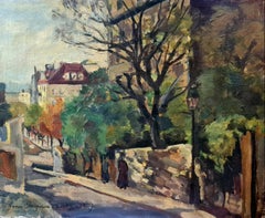 Huile post-impressionniste française Les rues de Paris cercle de Maurice de Vlaminck