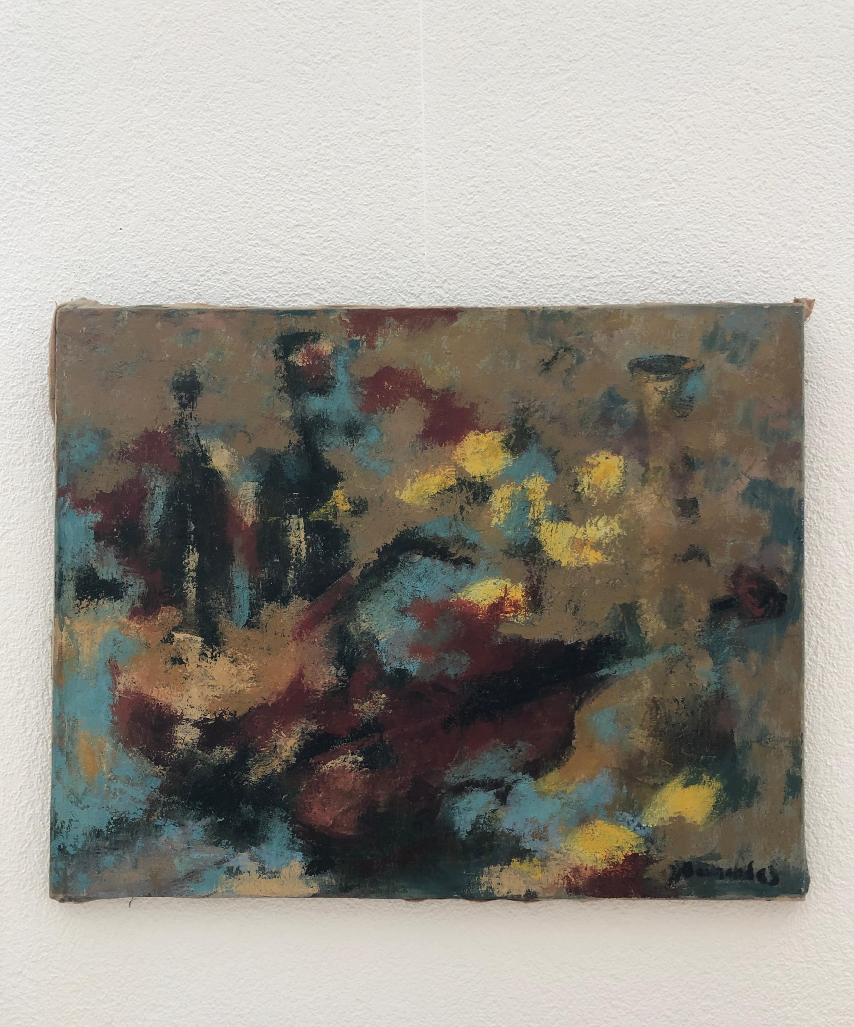 Abstrakte Zusammensetzung – Painting von Jean Jacques Boimond