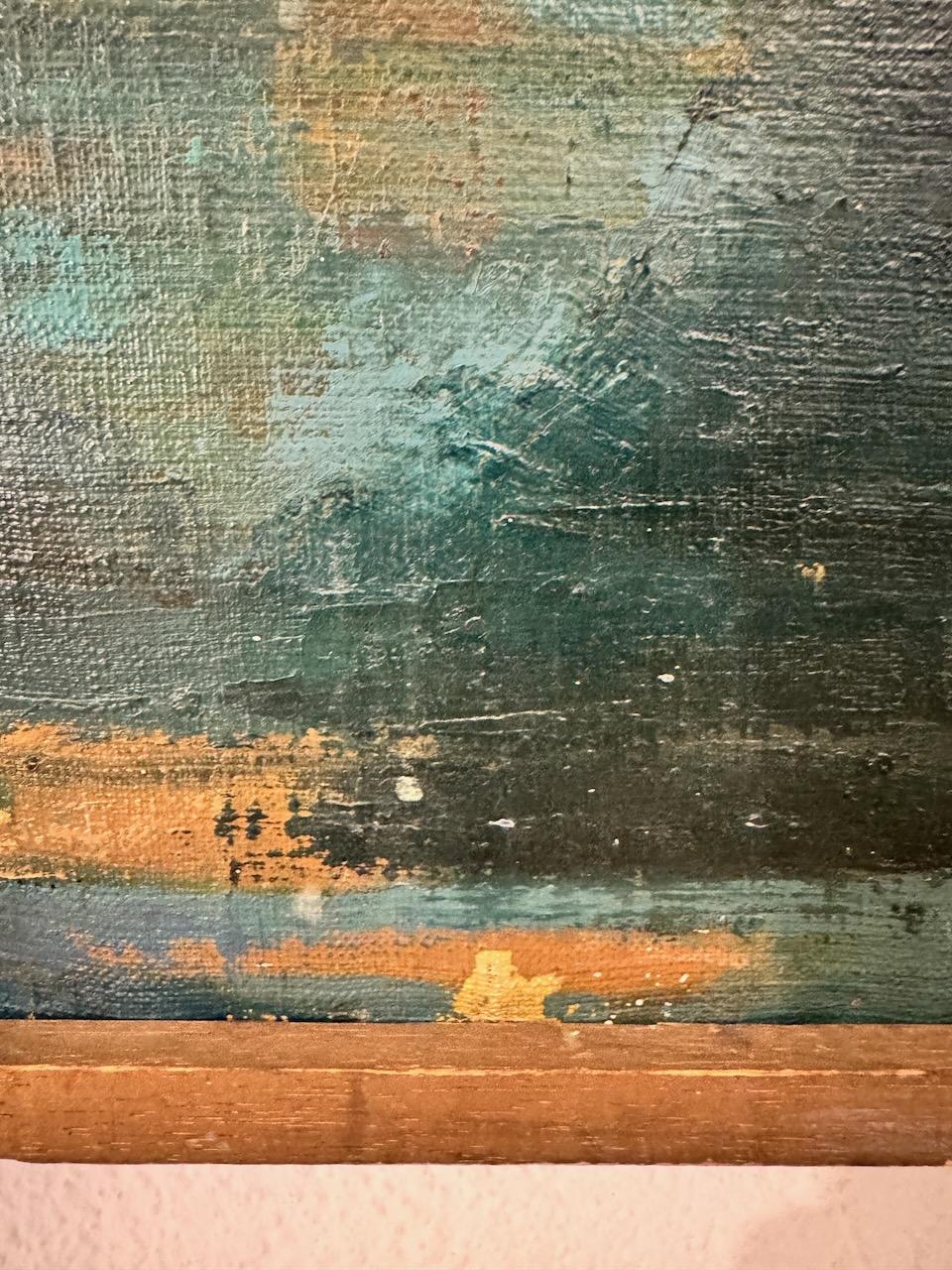 Amsterdam - Landscape Painting Marrone di Jean Jacques Boimond