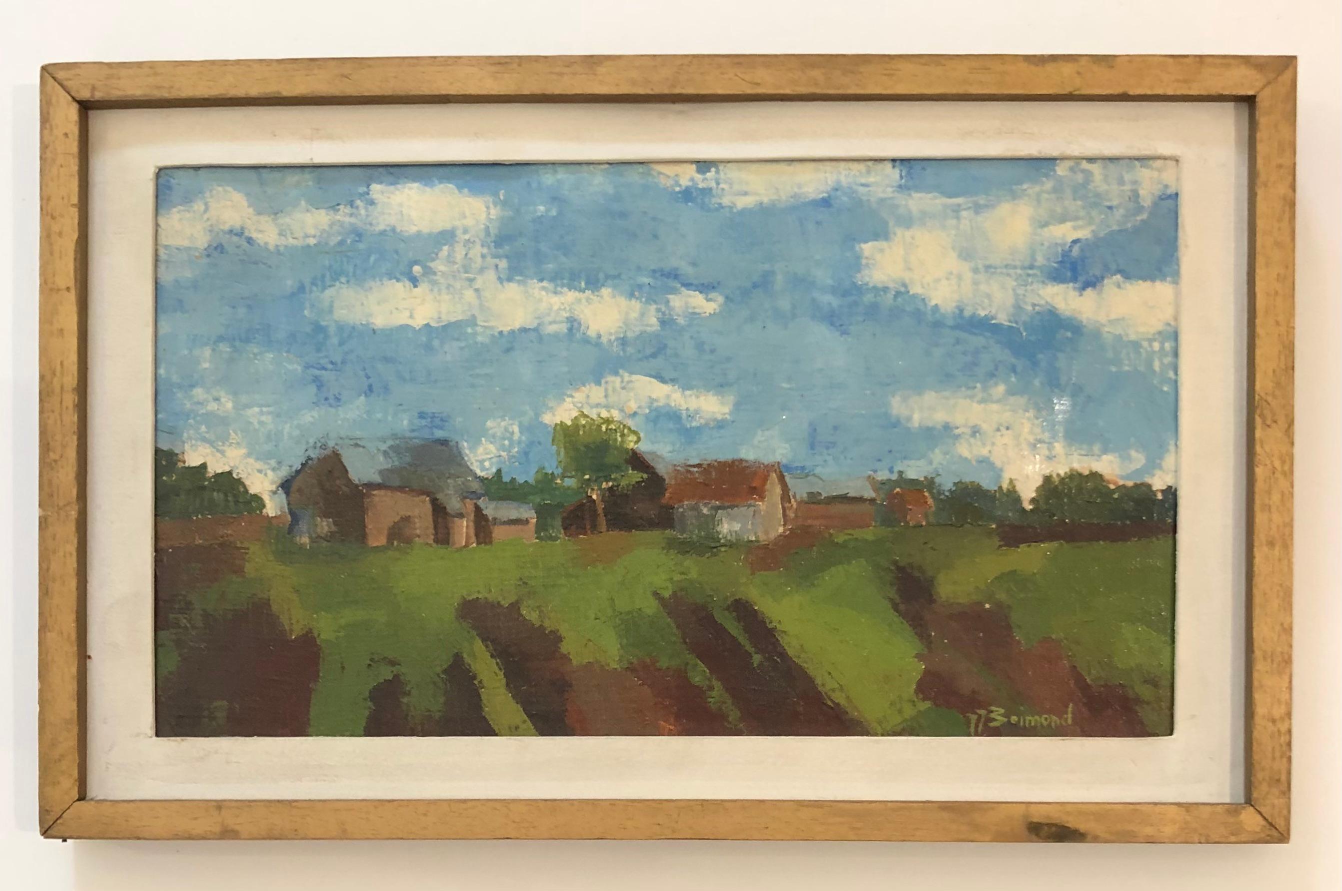 Paisaje de Moneuse - Painting de Jean Jacques Boimond