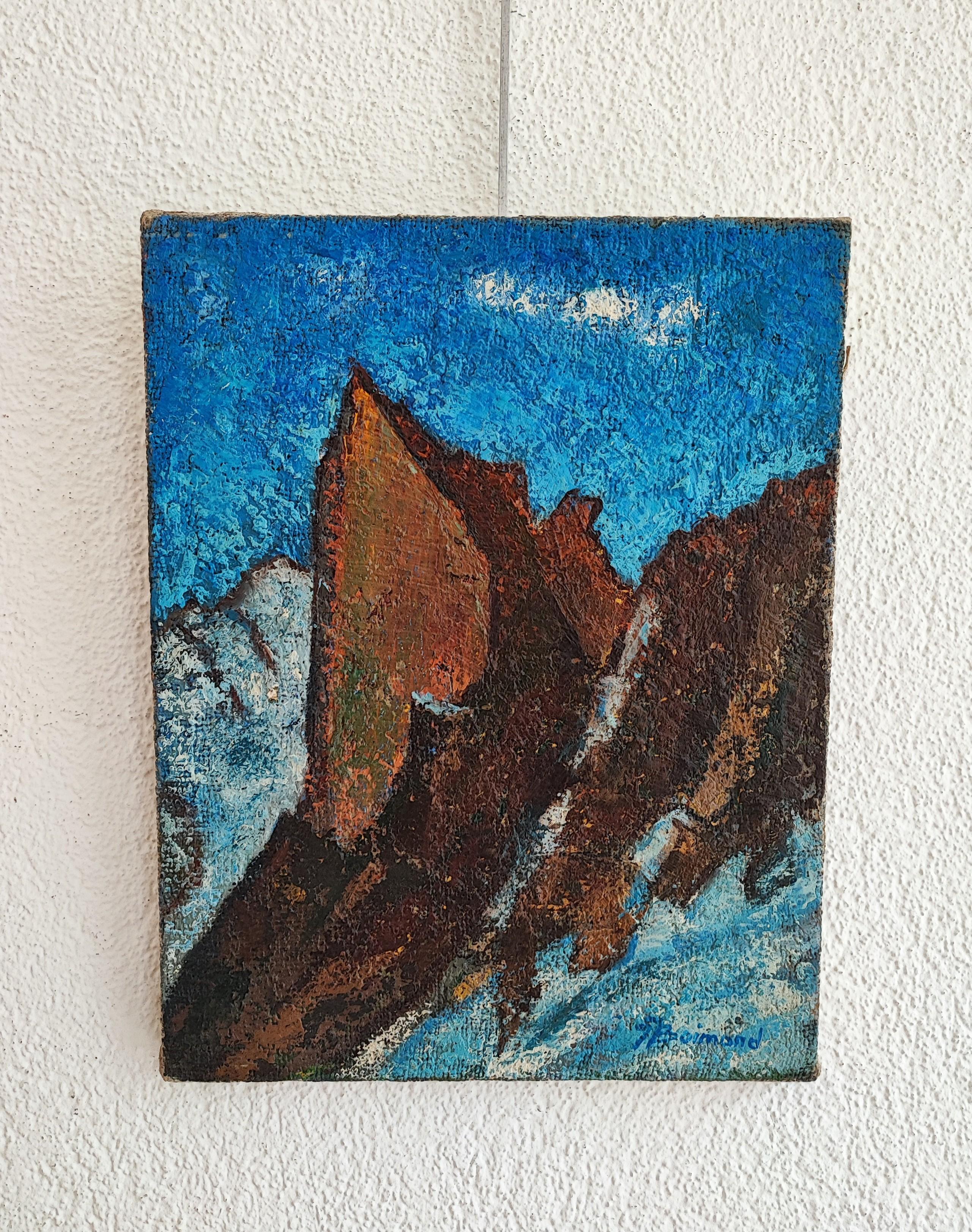 Piccolo campanile di Portalet, Svizzera - Painting di Jean Jacques Boimond