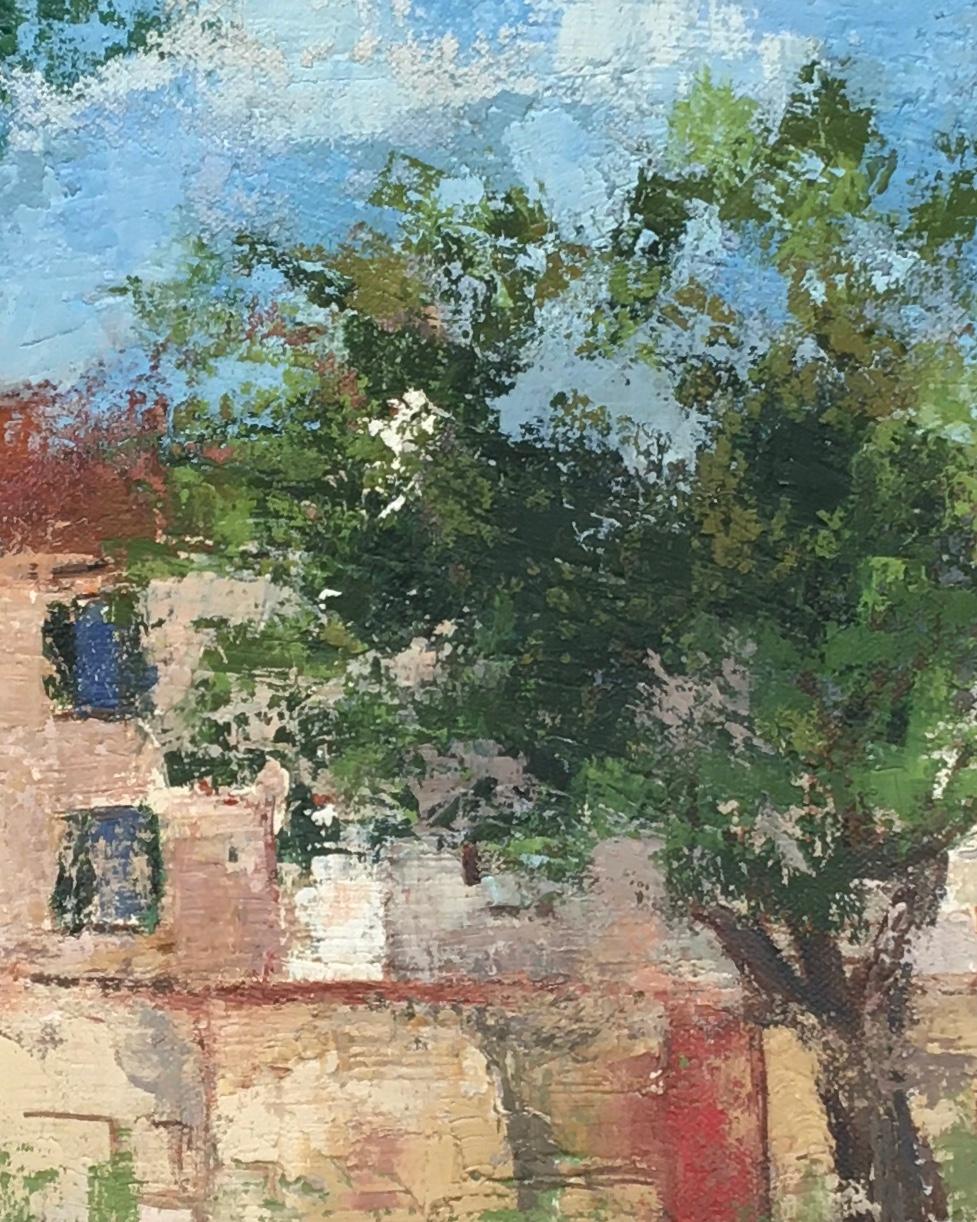 St Barthélemy - Landscape Painting Grigio di Jean Jacques Boimond