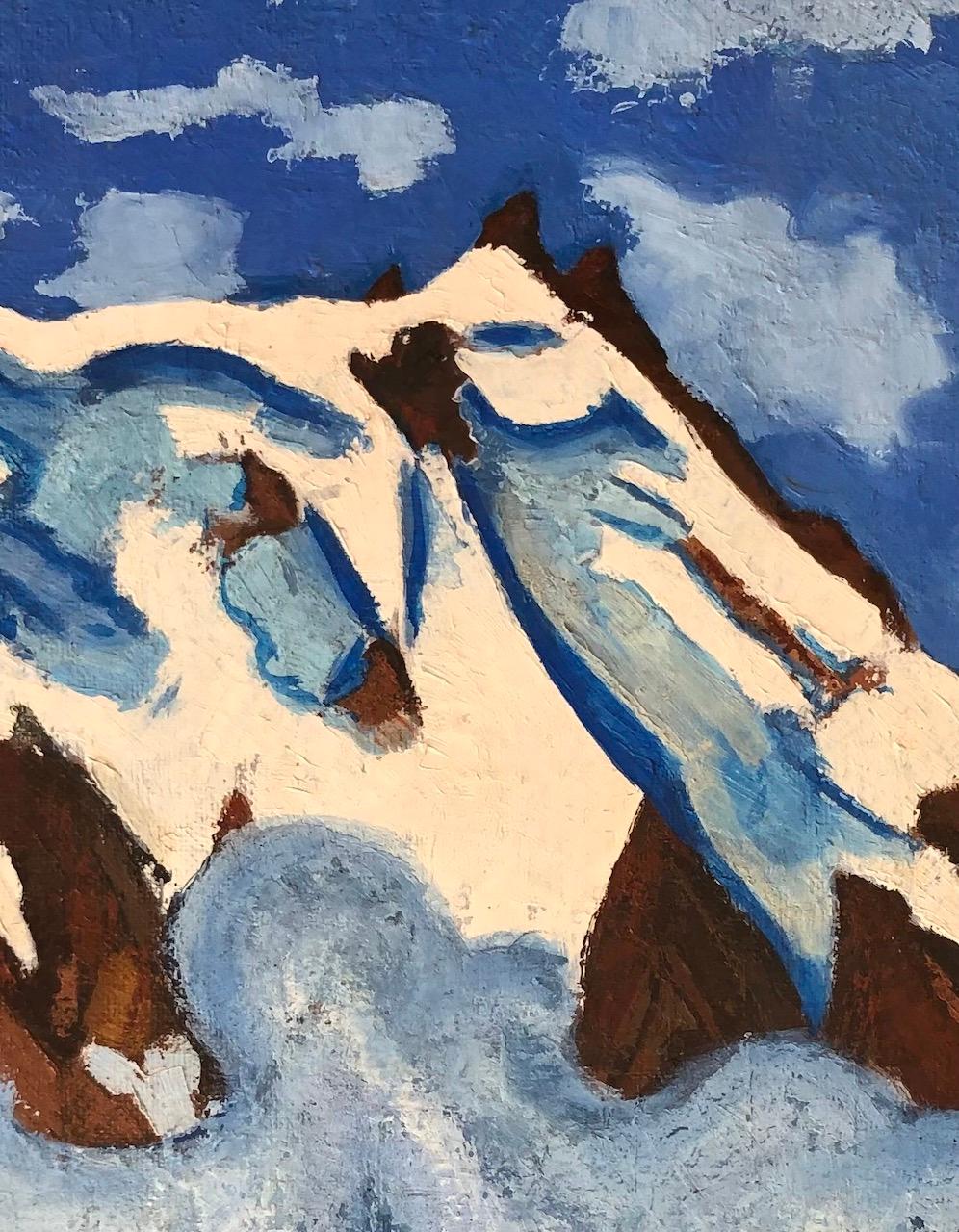 L'Aiguille du Midi - Painting Moderno di Jean Jacques Boimond
