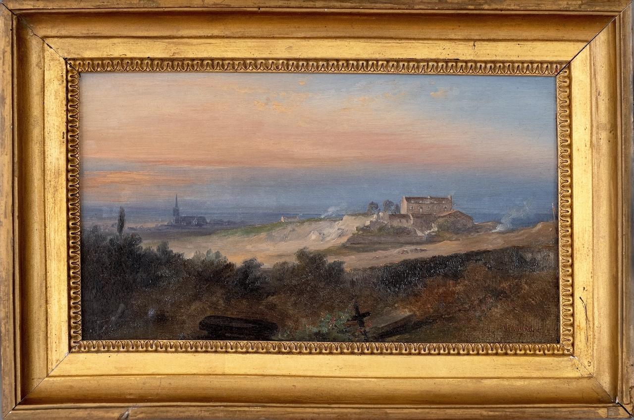 View of the Basilica of Saint-Denis from the Montmartre Cemetery, Paris