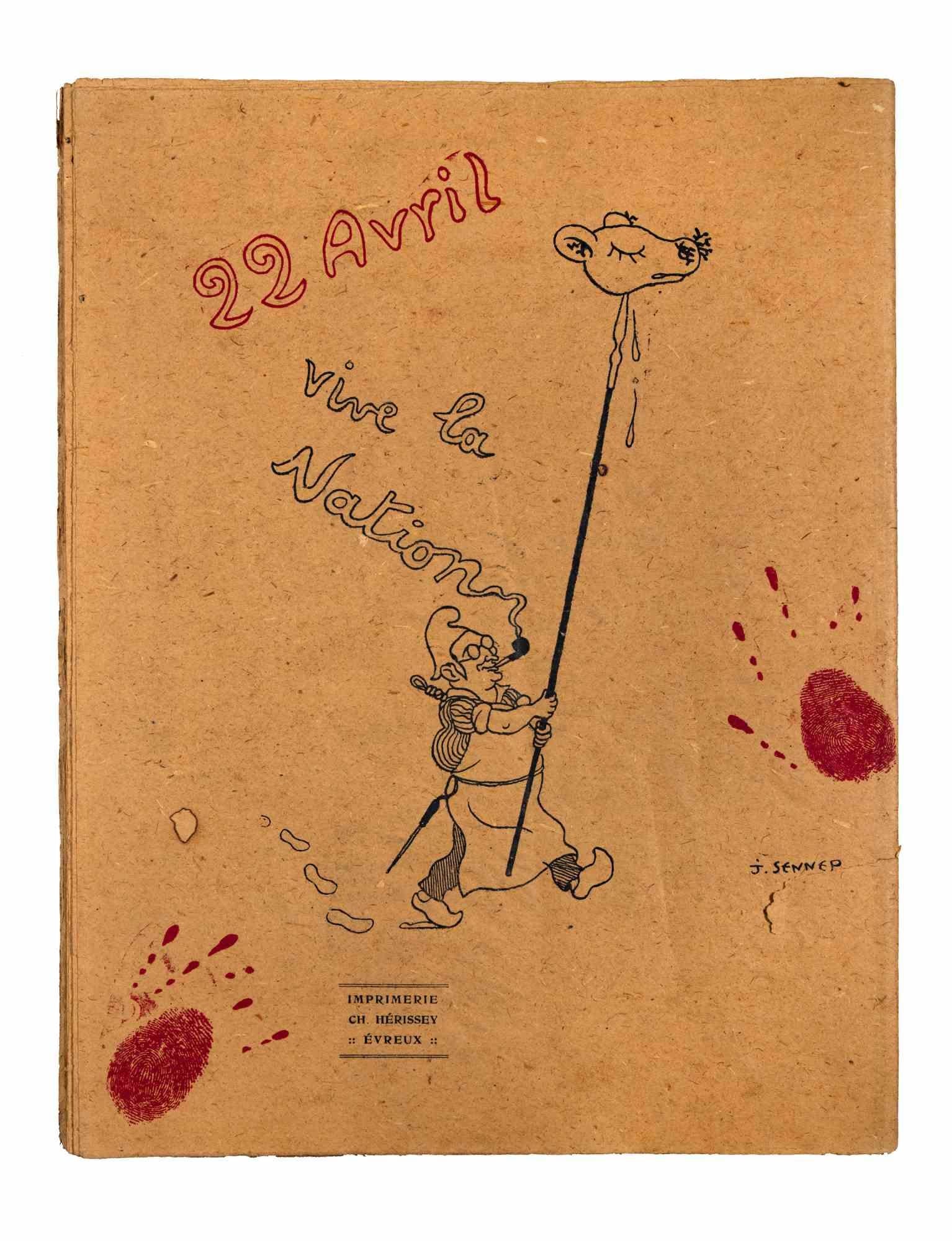 L'Abattoir Les Cartellistes - Illustriertes Buch von Jean-Jacques C. Penns - 1928 – Print von Jean-Jacques Charles Pennès