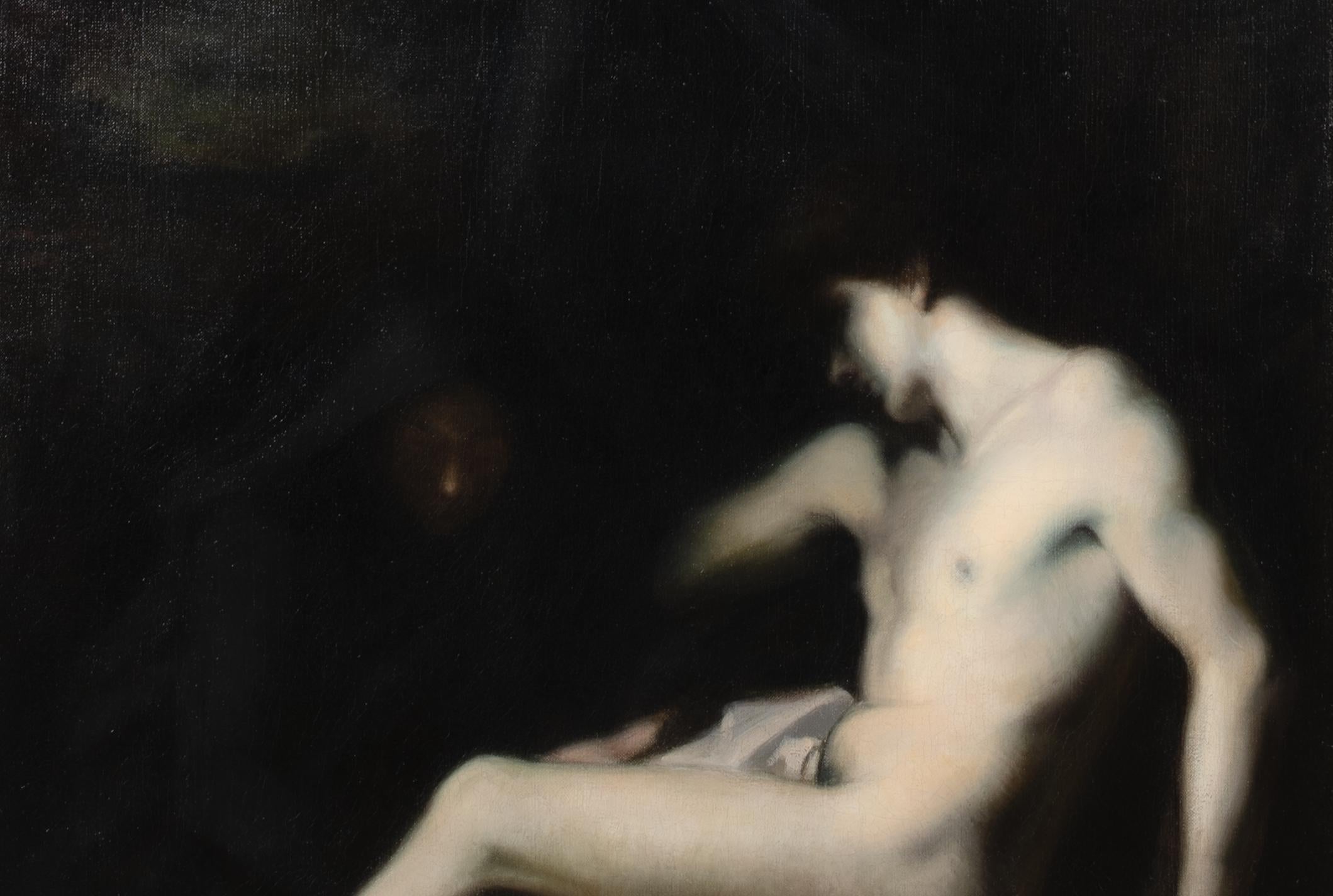 Der Tod des Heiligen Sebastian, 19. Jahrhundert  von Jean-Jacques Henner (1829-1905) im Angebot 5