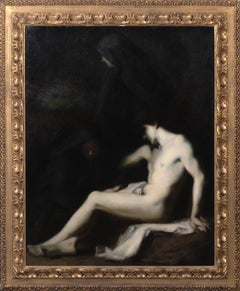Antique The Death Of Saint Sebastian, 19th Century  by Jean-Jacques Henner (1829-1905)