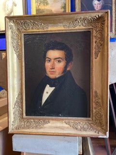 Portrait of a Gentleman by Jean Jacques Marie Castin, Signed and Dated 1838
