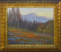 Landscape Mount Tamalpais w/ Two Figures by Jean Jacques Pfister