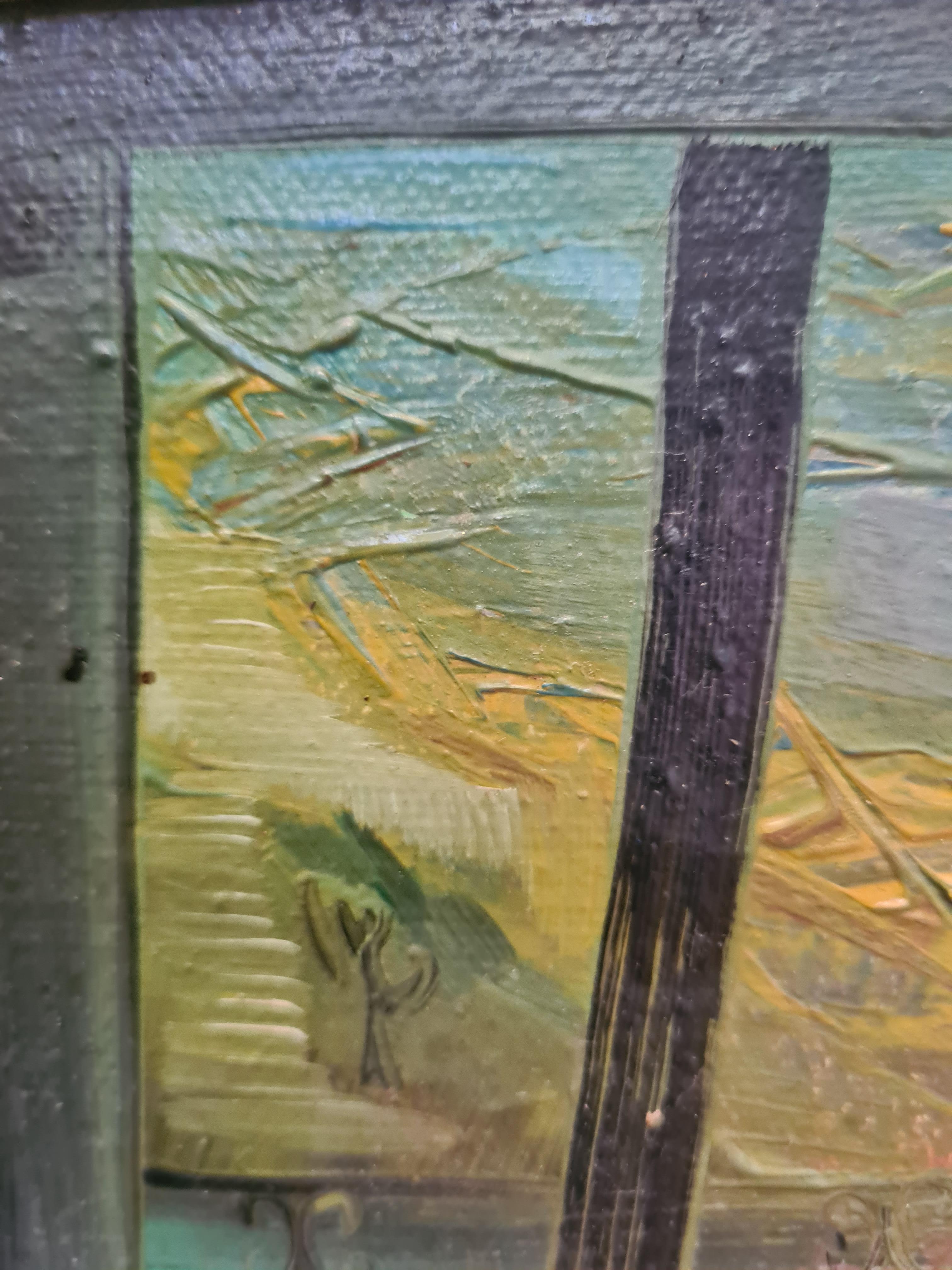 Expressionniste fauve Vue d'une fenêtre, Le balcon, adepte de Raoul Dufy en vente 2