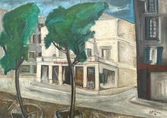 Jean-jacques Philippon, Place Du Théâtre, Oil On Canvas Large Format