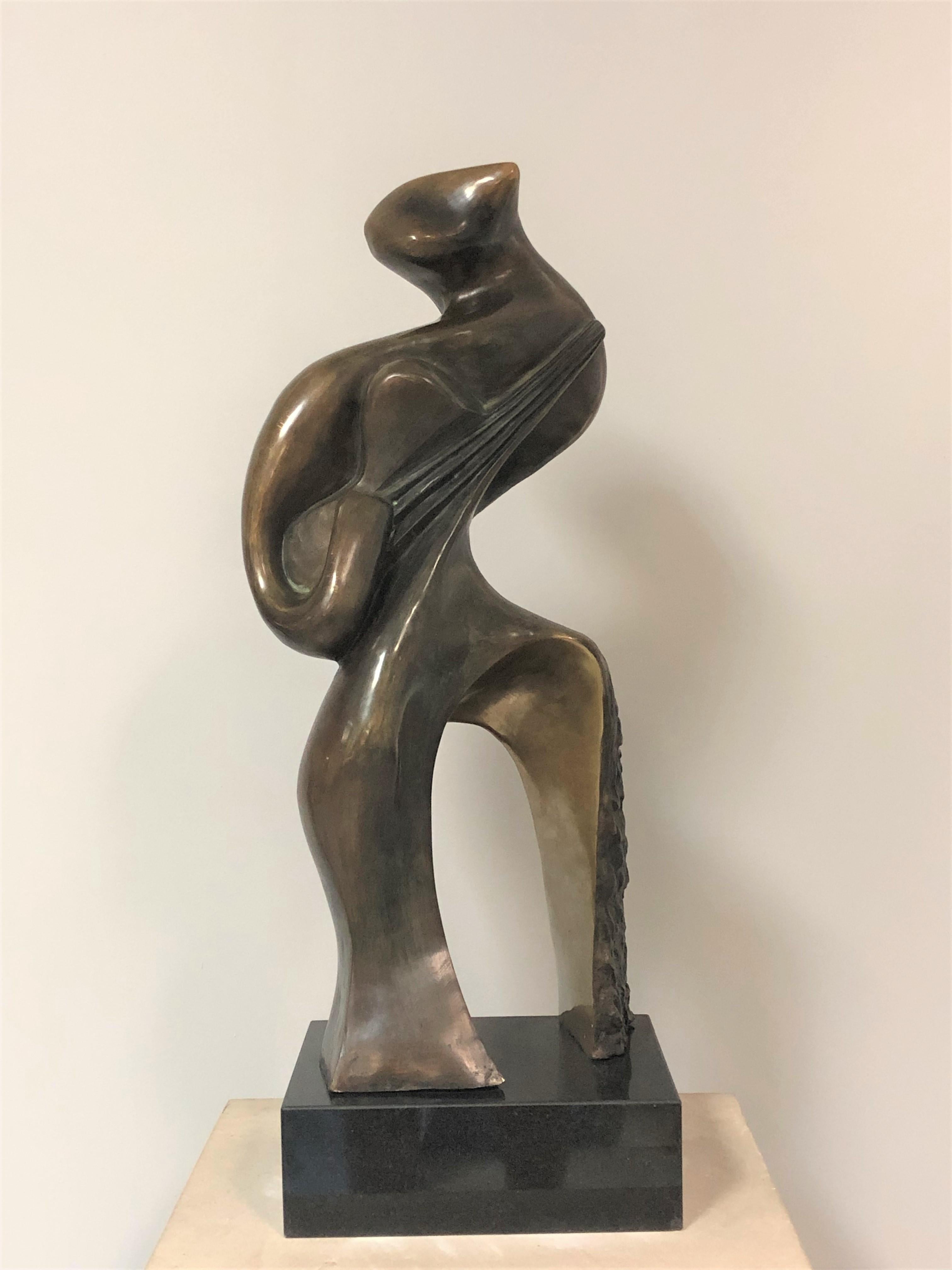 Late 20th Century Jean Jacques Porret Bronze Sculpture