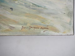 Le Havre : The Beach at Low Tide - Oil On Canvas Hansigned