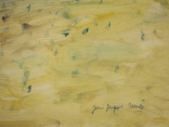 Travel, In Front of the Atlantic Ocean - Oil On Canvas Hansigned