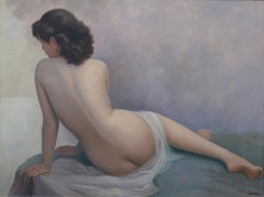 Peinture à l'huile sur toile « Sulking » de Jean Jannel